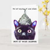 "Ik zeg niet het vreemdelingen…. isHet" wenskaart Kaart (Gele Bloem)