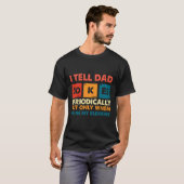 Ik zeg papa Jockes t-shirt, Mannen, grappige papa T-shirt (Voorkant volledig)
