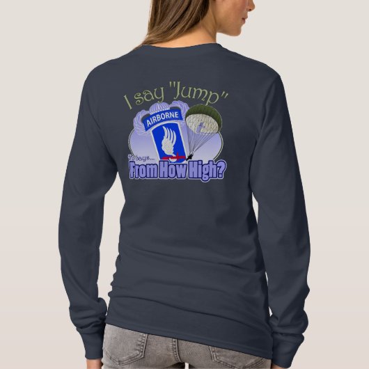 Ik zeg pomp [173rd Airborne] T-shirt (Achterkant)