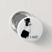 IK ZEG RONDE BUTTON 3,2 CM (Voorkant /achterkant)