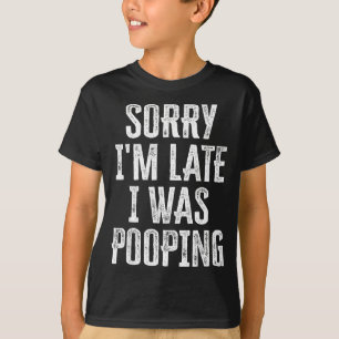 Ik zeg sorry ik poep laat m leuk t-shirt