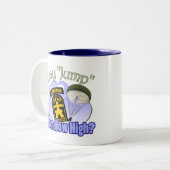 Ik zeg Sprong [509th PIR] Tweekleurige Koffiemok (Voorkant links)