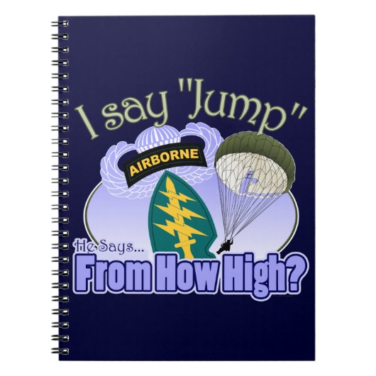 Ik zeg "Sprong" Notitieboek (Voorkant)