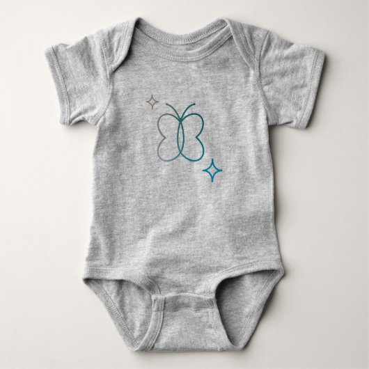 Ik zei dat dat een leugen is Grey baby bodysuit (Voorkant)