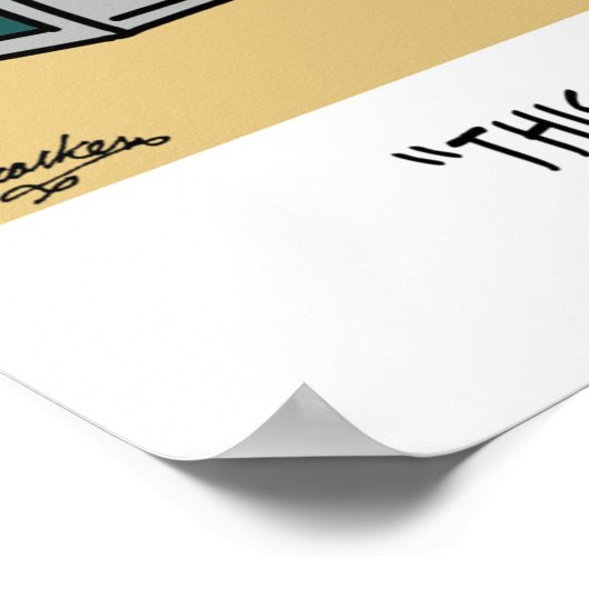 Ik zei dat ik een instrument van verandering wilde poster (Hoek)