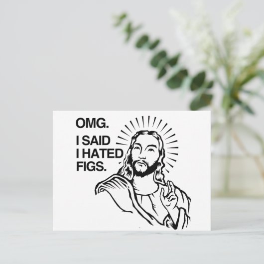 IK ZEI DAT IK FIEREN HAD GEHATEN. BRIEFKAART (Staand voorkant)