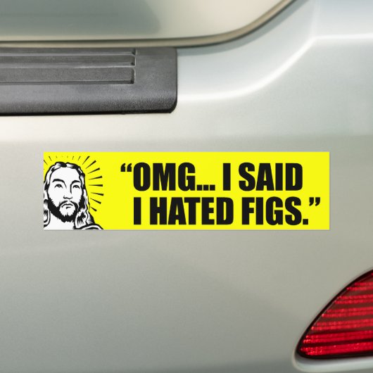 IK ZEI DAT IK FIEREN HAD GEHATEN. BUMPERSTICKER (Op auto)