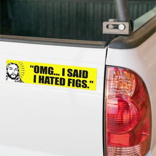 IK ZEI DAT IK FIEREN HAD GEHATEN. BUMPERSTICKER (Op Truck)