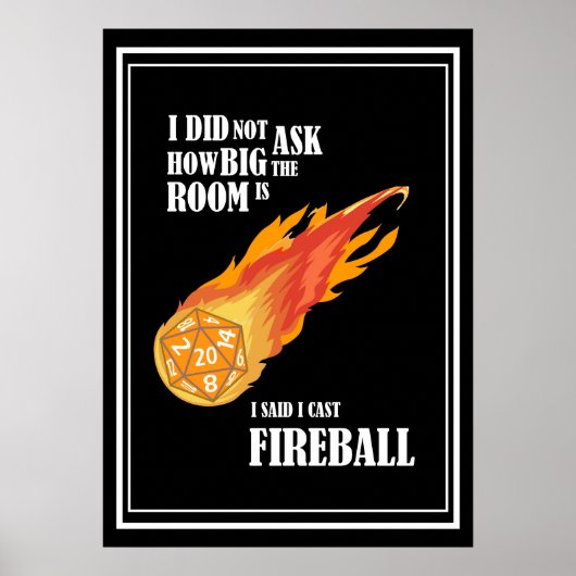 Ik zei dat ik Fireball uitgooi Poster (Voorkant)