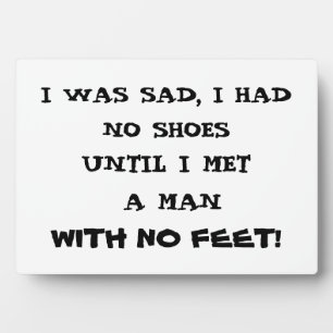IK ZEI DAT IK GEEN SCHOENEN HAD FOTOPLAAT
