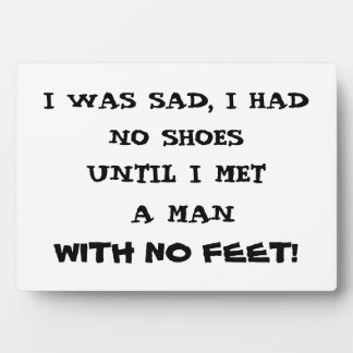 IK ZEI DAT IK GEEN SCHOENEN HAD FOTOPLAAT