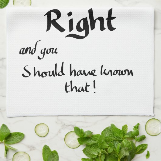 Ik zei dat ik het pleidooi voor grappige richtinga theedoek (Gevouwen)