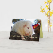 Ik zei dat ik van aardbeienyogies hield, niet... kaart (Gele Bloem)