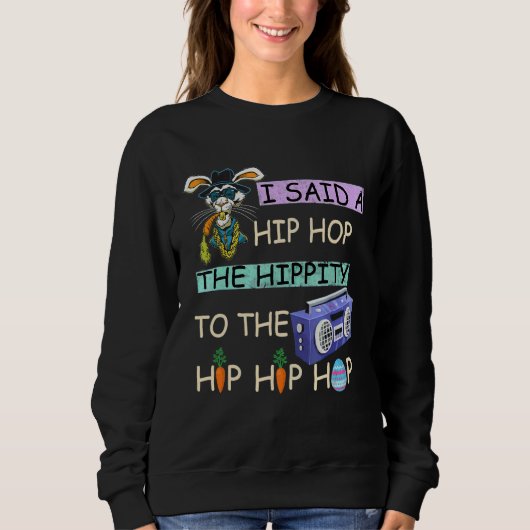 Ik zei dat je de hippie moest overhelen. trui (Voorkant)