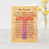 Ik zei een gebed -- inspirerend wenskaart kaart (Gele Bloem)