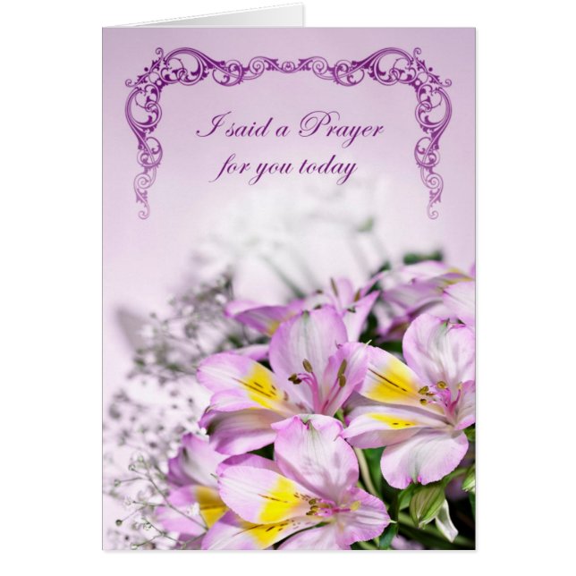 Ik zei een gebed voor je met alstromeria leugens (Voorkant)