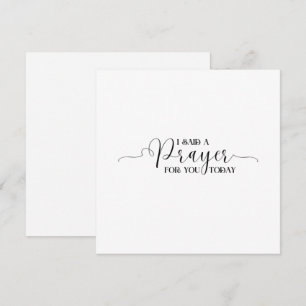 Ik zei een gebed voor u vandaag Kaart