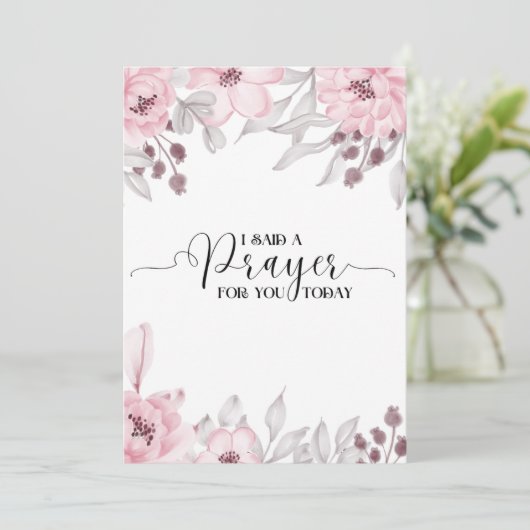 Ik zei een gebed voor u vandaag Kaart (Staand voorkant)