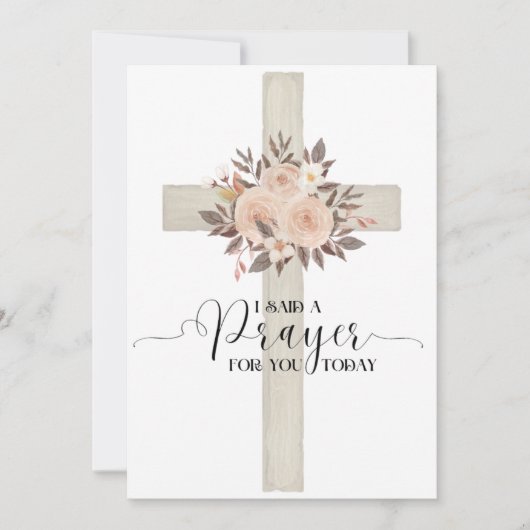 Ik zei een gebed voor u vandaag Kaart (Voorkant)