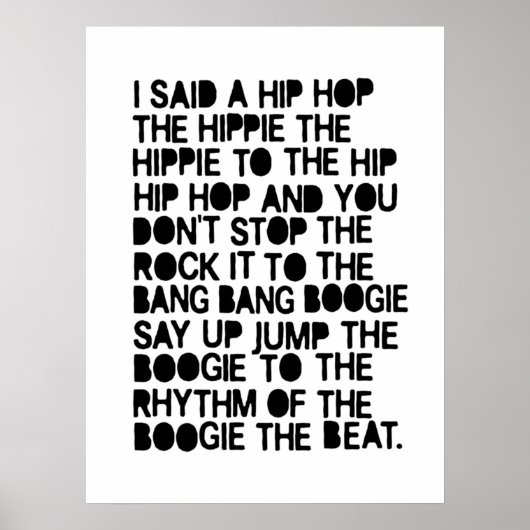Ik zei een hiphop. poster (Voorkant)