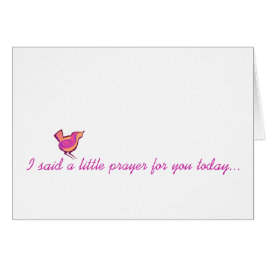 Ik zei een klein gebed...