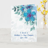 Ik zei een Moederdag gebed voor jou Christelijk Kaart (Gele Bloem)