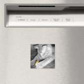 'Ik zei: 'Geef de kat geen eten' Rubberen eendenma Magneet (Insitu (Vaatwasser))