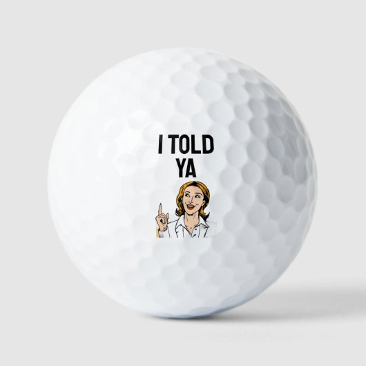 Ik zei het je golfballen (Voorkant)
