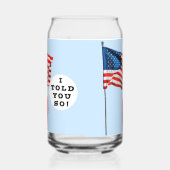 Ik zei het je toch blikvorm glas (Links)