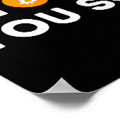 Ik zei het je toch - Grappige Crypto Handelaar Btc Poster (Hoek)