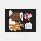 Ik zei het Schmidt House Fun Kerstman Fleece Deken (Voorkant (Horizontaal))
