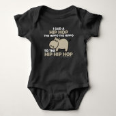 Ik zei Hip Hop Hippo Romper (Voorkant)