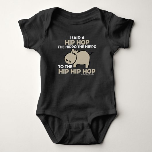 Ik zei Hip Hop Hippo Romper (Voorkant)
