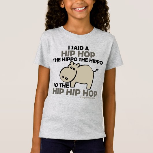 Ik zei Hip Hop Hippo T-shirt (Voorkant)