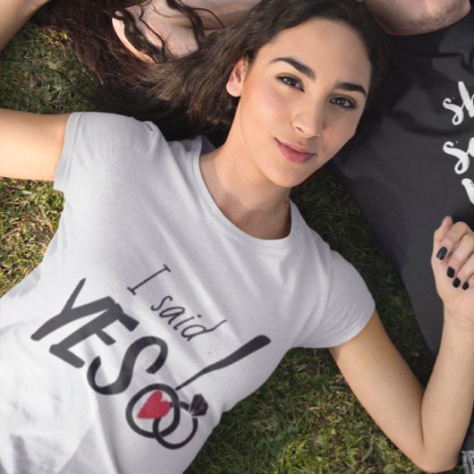 Ik zei ja bruid naar het Verloving T-shirt