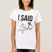 "Ik zei ja" - Bruidsfeest Tri-Blend Shirt (Voorkant)