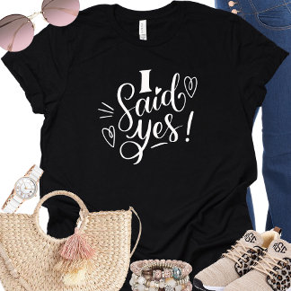 Ik zei ja Funny Black Bachelorette T-shirt