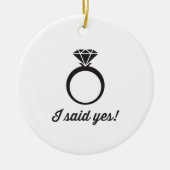 Ik zei ja! keramisch ornament (Voorkant)