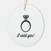 Ik zei ja! keramisch ornament (Links)