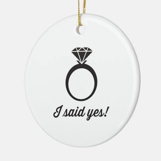 Ik zei ja! keramisch ornament (Links)