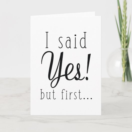 Ik zei ja maar eerst aankondiging (Voorkant)