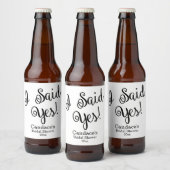 Ik zei ja, modern bier etiket (Flessen)
