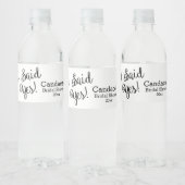 Ik zei ja, modern Vrijgezellenfeest Waterfles Etiket (Flessen)