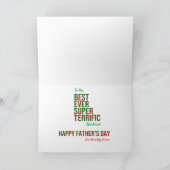 Ik zei ja tegen de beste man in karo vaderdag kaart (Binnen)