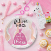 Ik zei ja tegen deze jurk, bruid Vrijgezellenfeest Papieren Bordje (Feest)