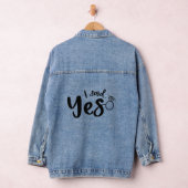 Ik zei ja Trouw Engagement Typografie Denim Jacket (Hangar)