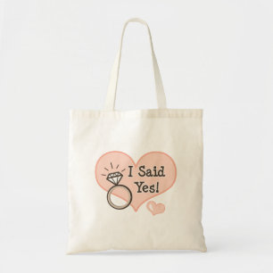 Ik zei ja Verloving Canvas tas