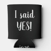 Ik zei ja! Verloving drink houder Blikjeskoeler (Achterkant)