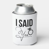 "Ik zei ja" - Vrijgezellenfeest Blikjeskoeler (Blikje Voorkant)