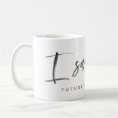 Ik zei ja! waterverf verloving bekendmaking koffiemok (Links)